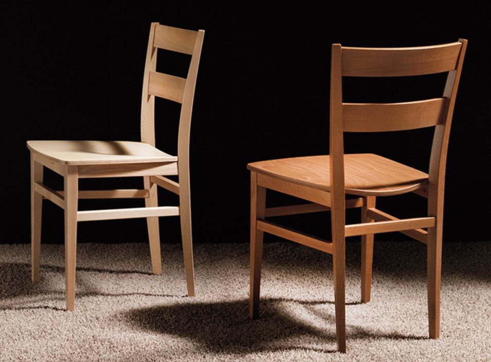 Chaise en bois massif Terra - Lot de 2 - Photo n°1