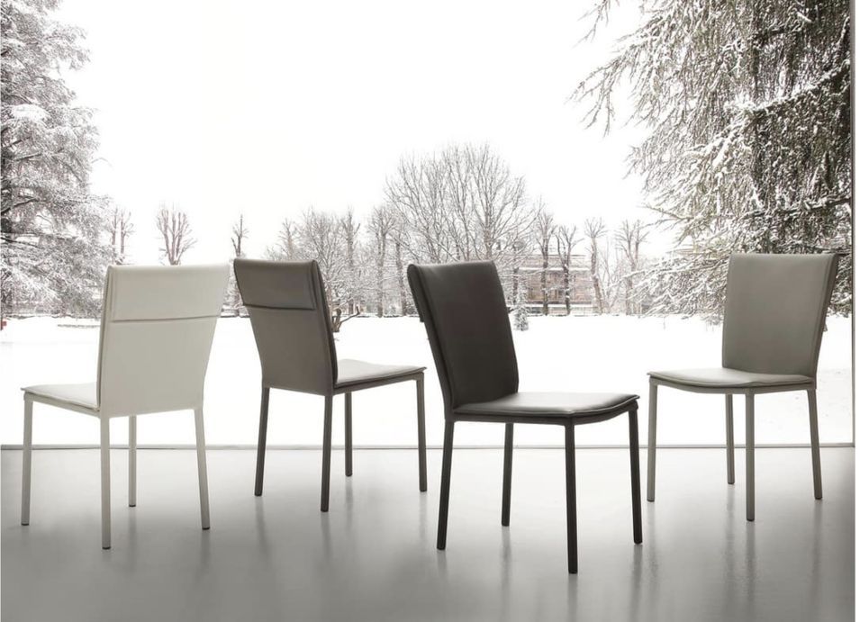 Chaise en faux cuir Jazon - Lot de 6 - Photo n°1