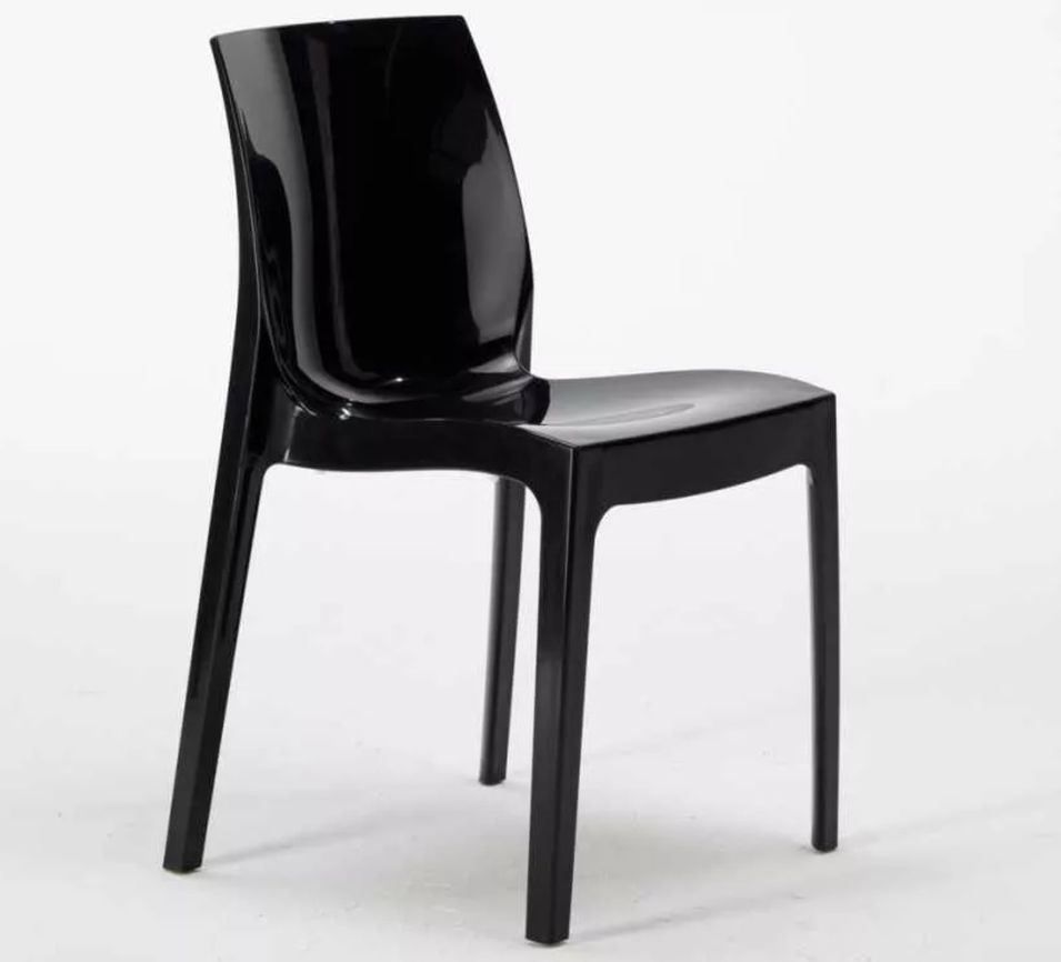 Chaise en polypropylène brillant ROMIA - Usage intérieur/extérieur - Photo n°1