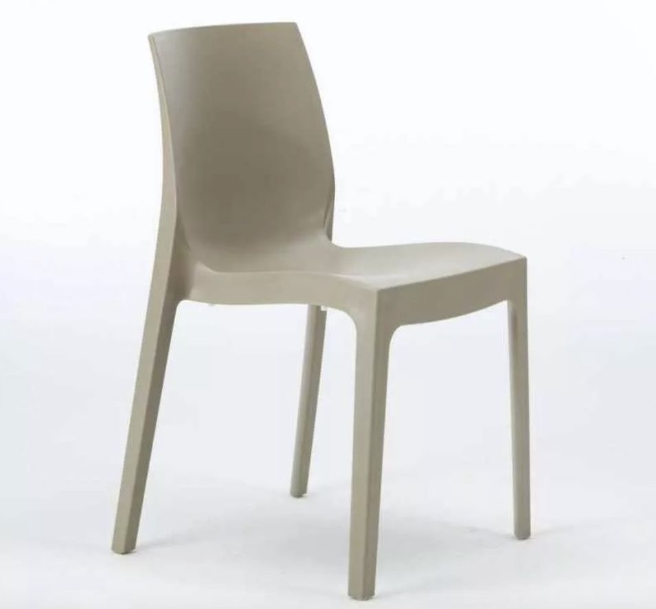 Chaise en polypropylène mat ROMIA - Usage intérieur/extérieur - Photo n°1