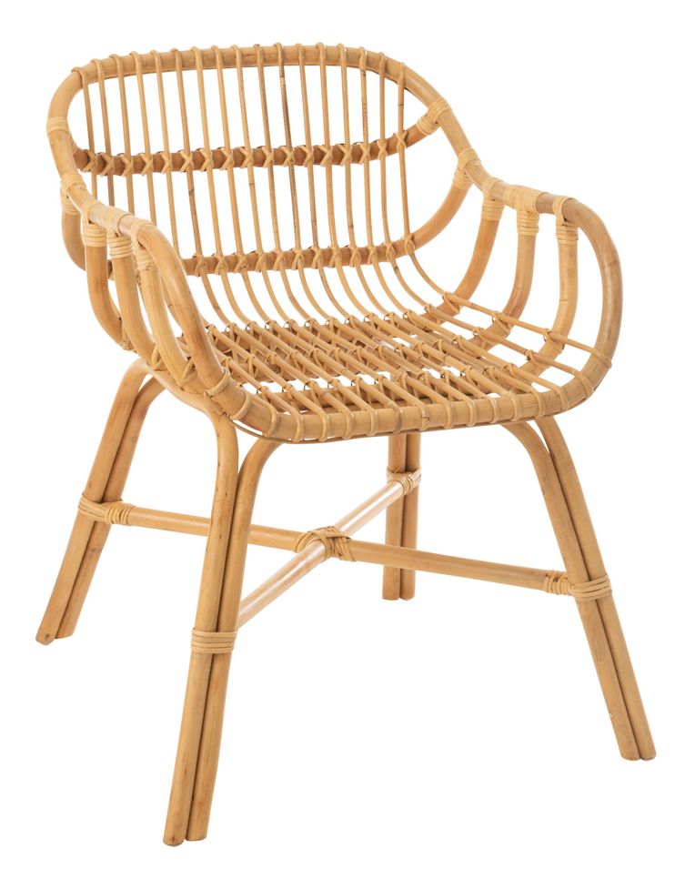 Chaise en rotin naturel Anabella L 60 cm - Photo n°1