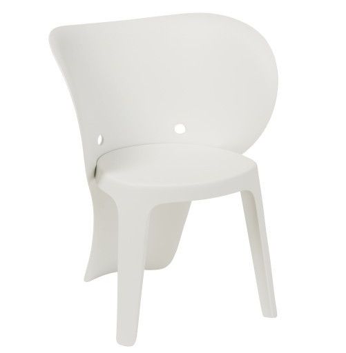 Chaise enfant polypropylène blanc Brilo - Photo n°1