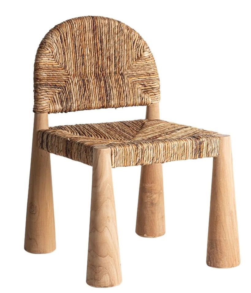 Chaise ethnique bois teck LEKA - Photo n°1