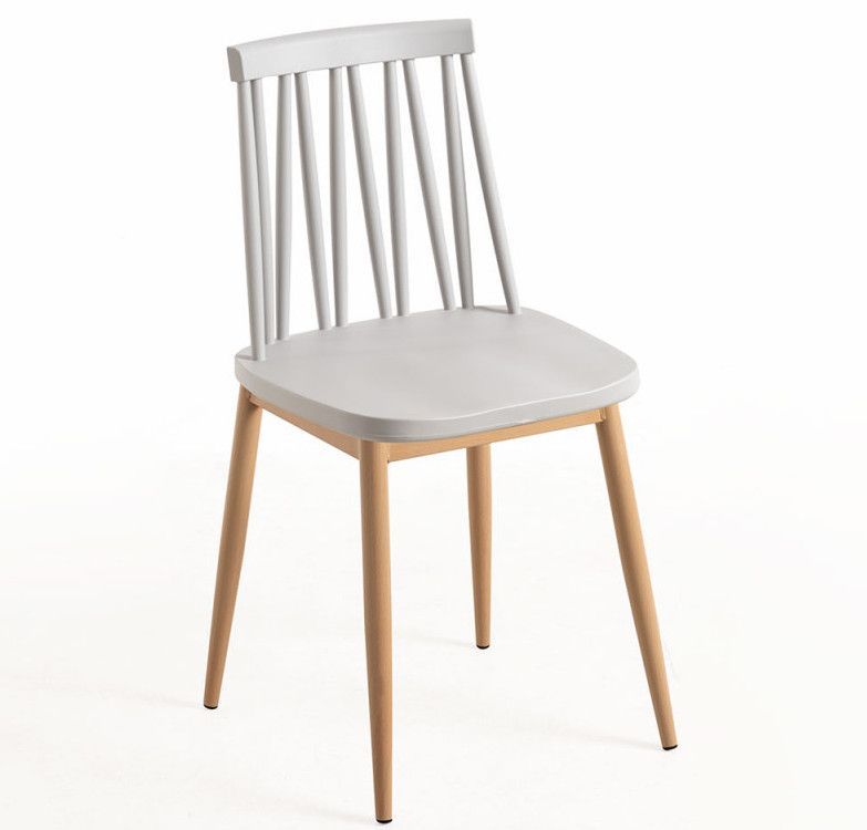 Chaise grise et naturel Razila - Lot de 2 - Photo n°1