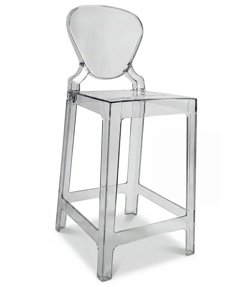 Chaise haute design transparent ou opaque KALERIA - Photo n°1