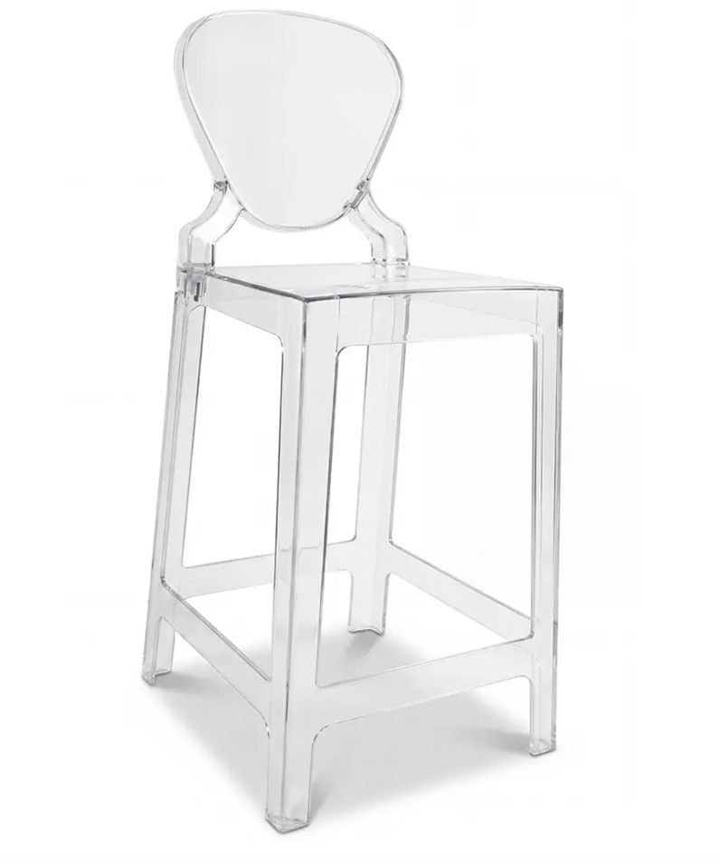 Chaise haute design transparent ou opaque KALERIA - Photo n°1