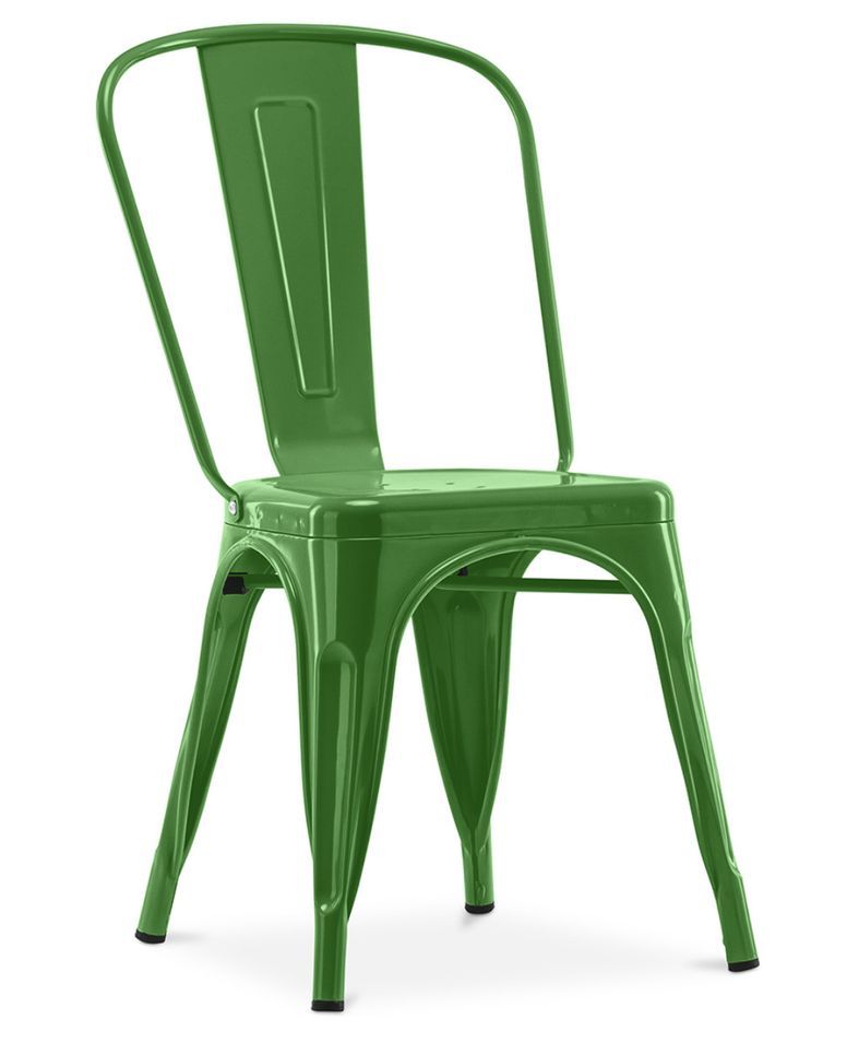Chaise industrielle acier brillant renforcé Kalax - Haut de gamme - Photo n°1
