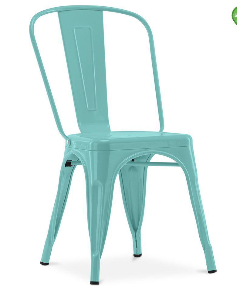 Chaise industrielle acier brillant renforcé Kalax - Haut de gamme - Photo n°1