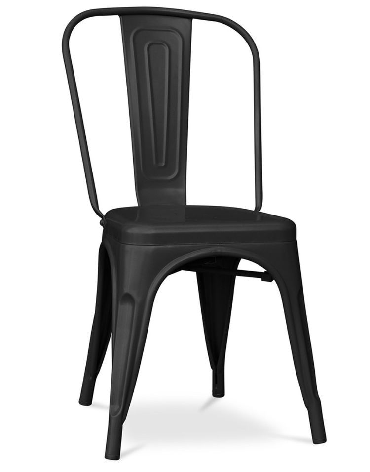 Chaise industrielle acier mat renforcé Kalax - Haut de gamme - Photo n°1