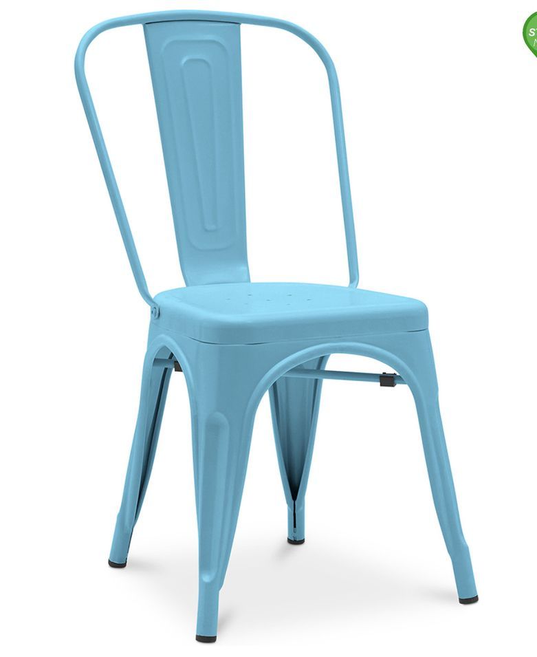 Chaise industrielle acier mat renforcé Kalax - Haut de gamme - Photo n°1