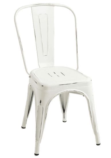 Chaise industrielle acier vintage Kontoir - Photo n°1