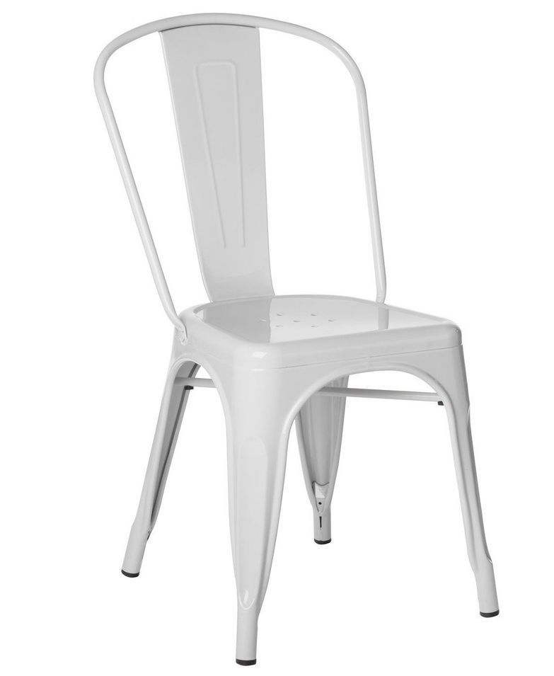 Chaise industrielle en acier brillant KONTOIR - Photo n°1