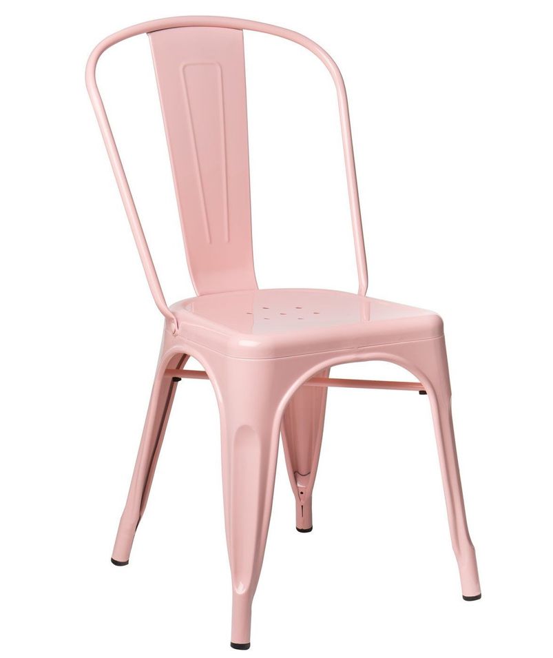 Chaise industrielle en acier brillant KONTOIR - Photo n°1