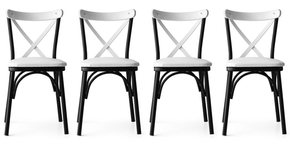 Chaise Kortal en bois et métal - Élégance rustique pour la cuisine - Photo n°1