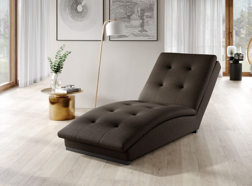 Chaise longue en tissu BORA – Confort allié à la modernité - Photo n°1