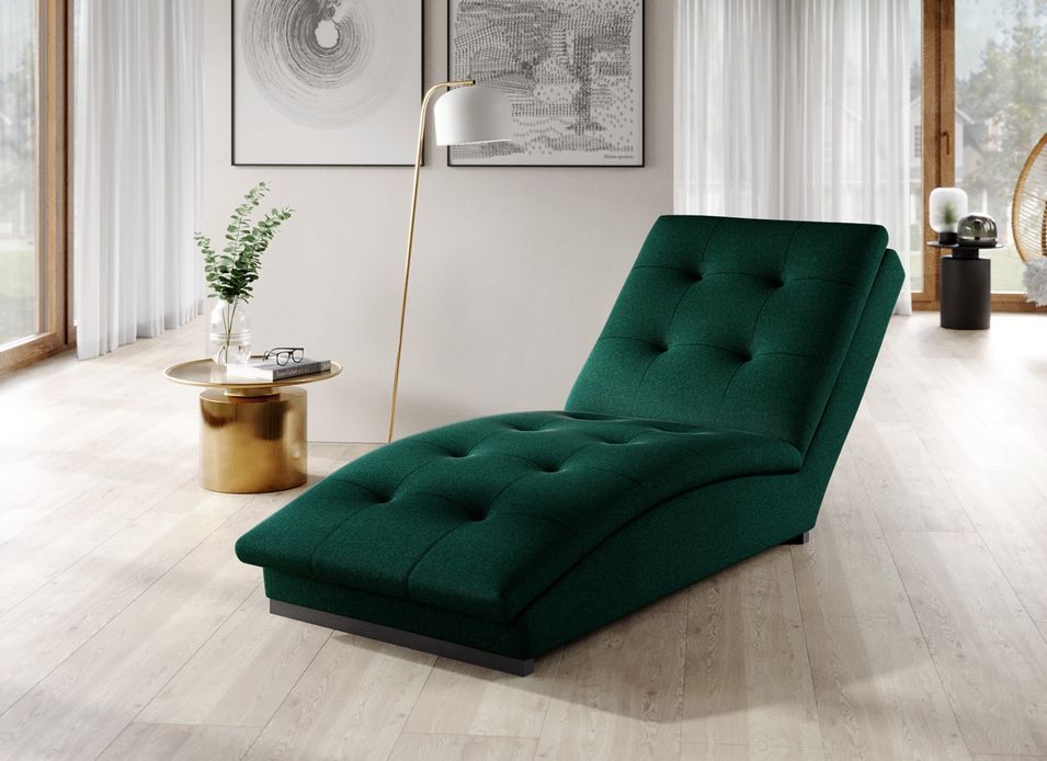 Chaise longue en tissu BORA – Confort allié à la modernité - Photo n°1