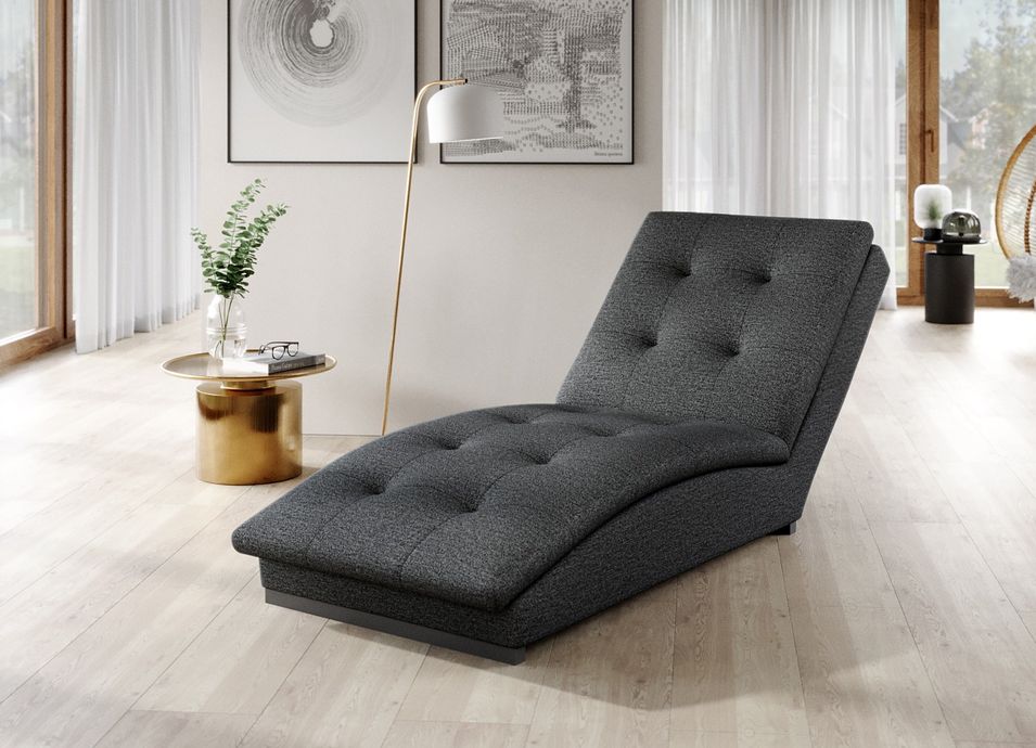 Chaise longue en tissu BORA – Confort allié à la modernité - Photo n°1
