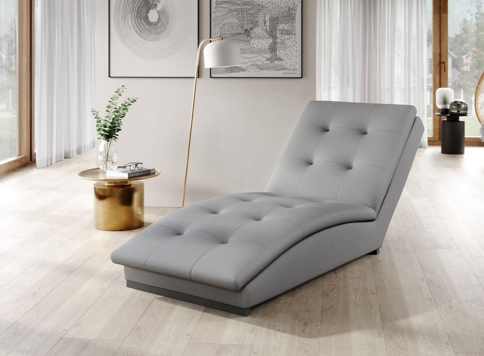 Chaise longue en velours BORA – Moderne & confortable - Photo n°1