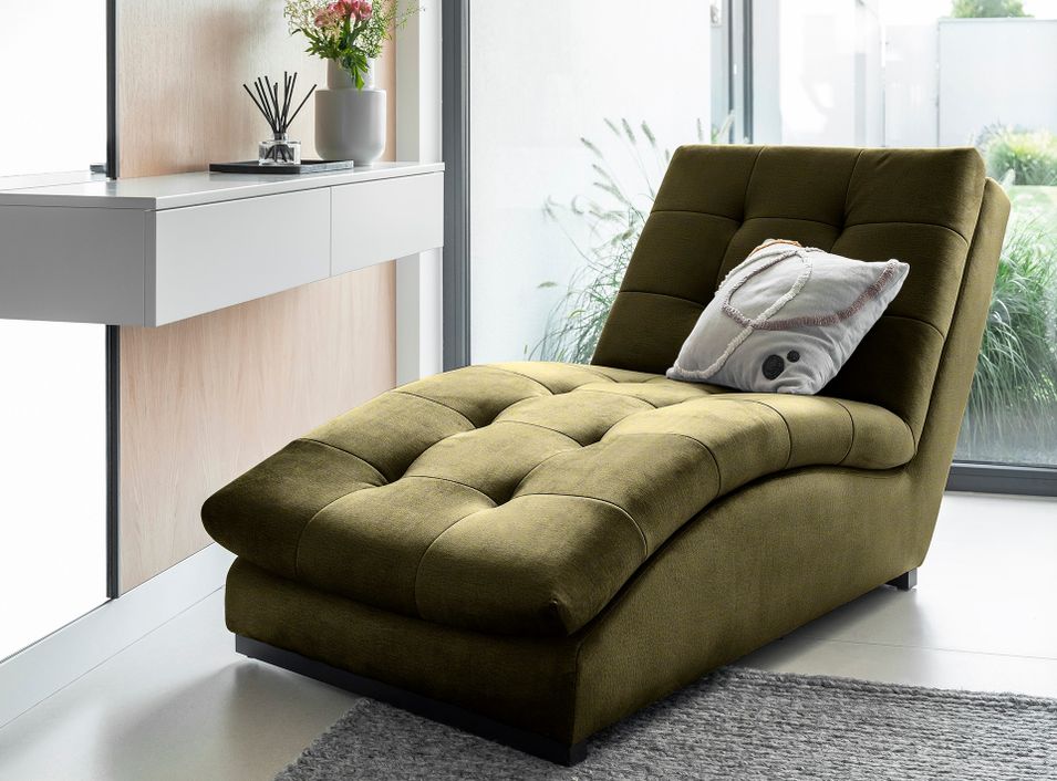 Chaise longue en velours BORA – Moderne & confortable - Photo n°1