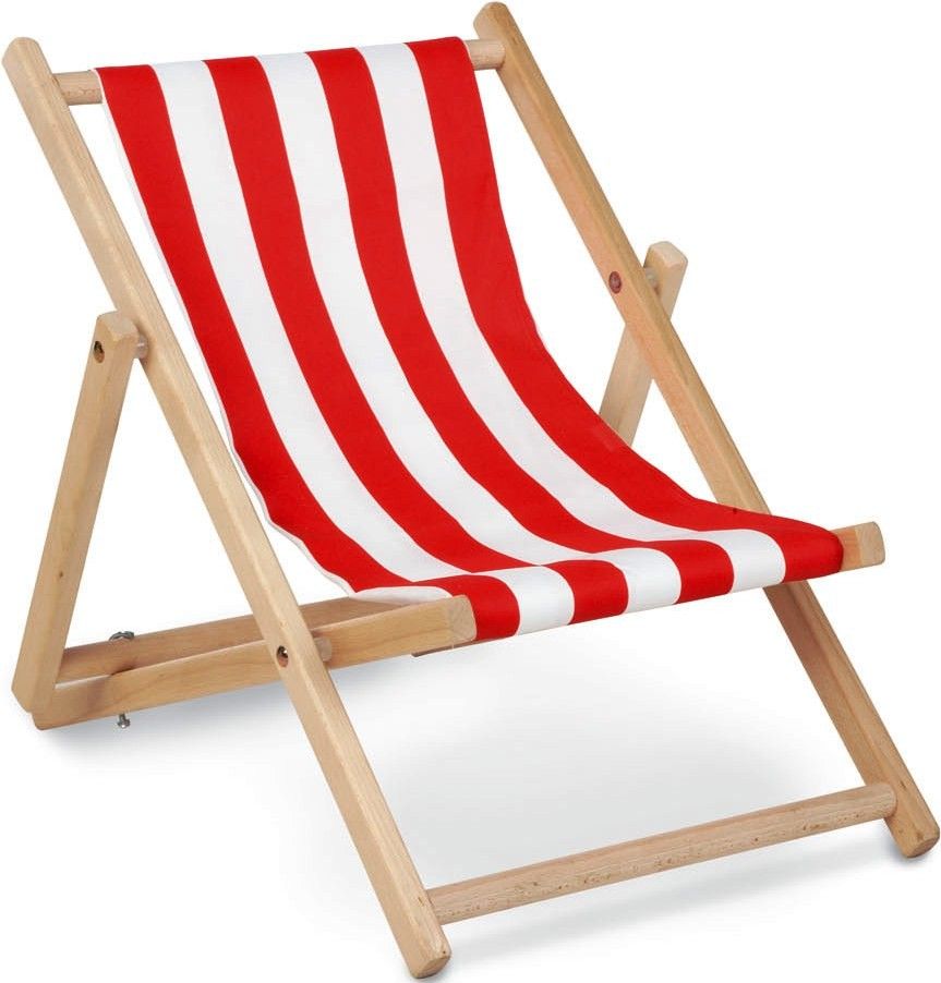 Chaise longue hêtre massif naturel Linus - Photo n°1