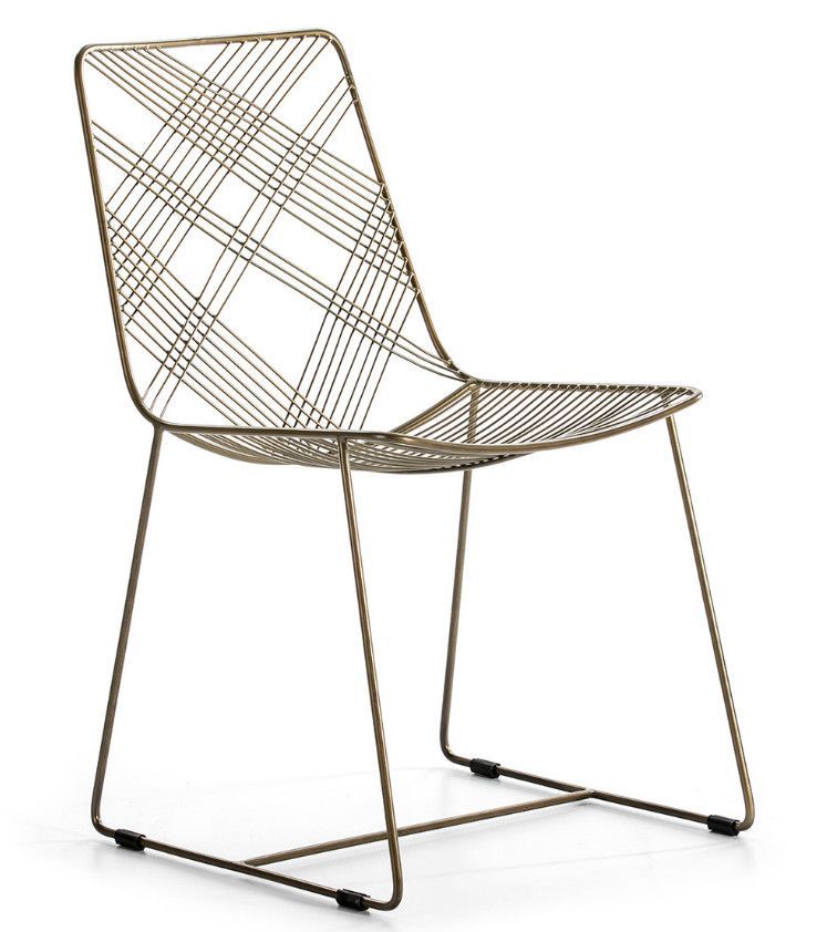 Chaise métal bronze Rohan - Photo n°1