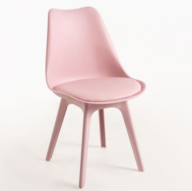 Chaise moderne ARKO - Polypropylène & coussin en simili cuir - Photo n°1