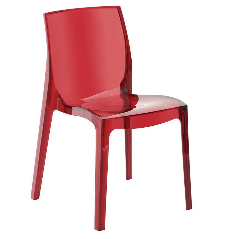 Chaise polycarbonate transparente ROMIA - Usage intérieur/extérieur - Photo n°1