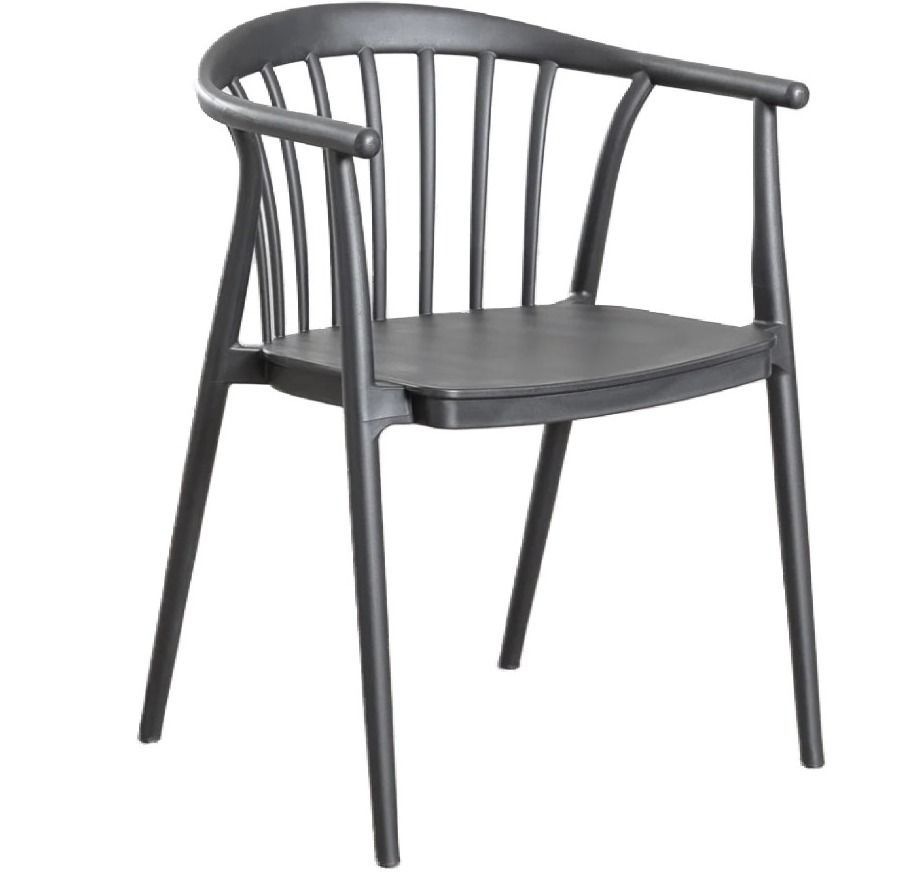 Chaise polypropylène empilable avec accoudoirs ZELINA - Photo n°1