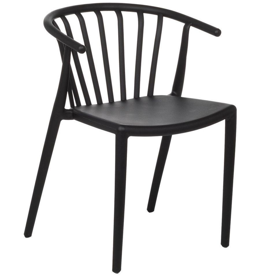 Chaise polypropylène empilable avec accoudoirs ZELINA - Photo n°1