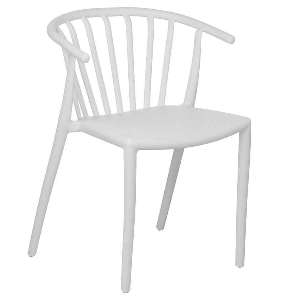 Chaise polypropylène empilable avec accoudoirs ZELINA - Photo n°1