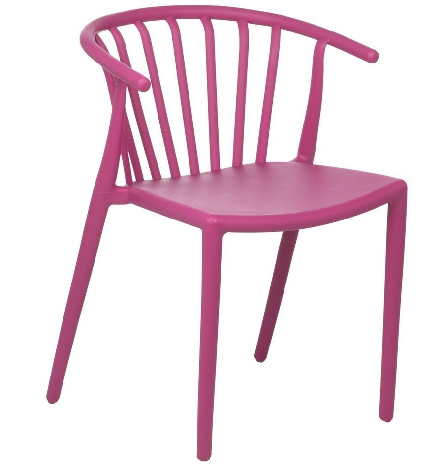 Chaise polypropylène empilable avec accoudoirs ZELINA - Photo n°1