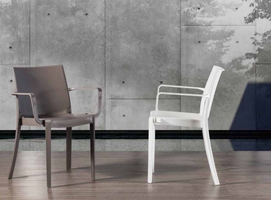 Chaise polypropylène Livio - Lot de 4 - Photo n°1