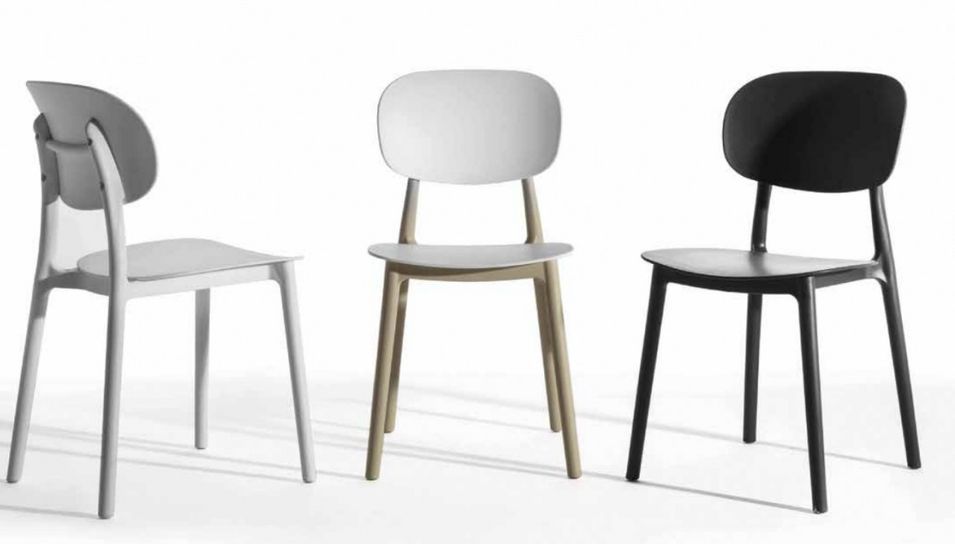 Chaise polyvalente en polypropylène Klaza - Lot de 4 - Photo n°1