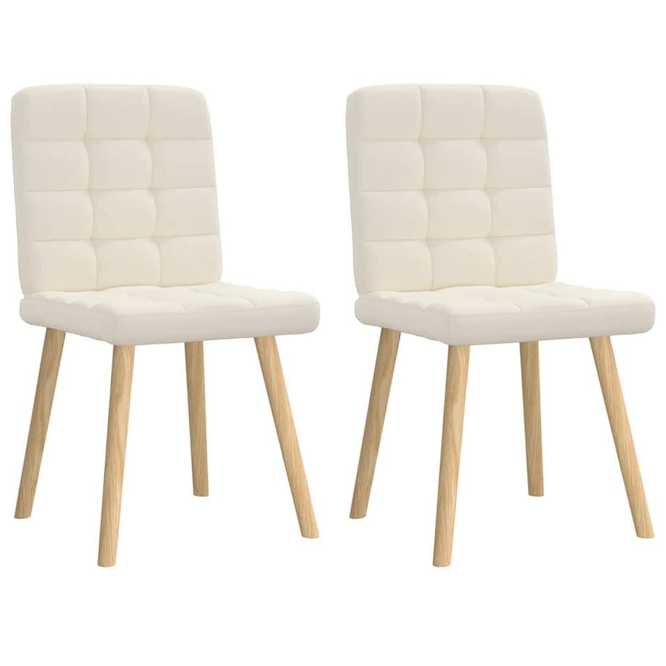 Chaises à manger lot de 2 Lin - Photo n°1