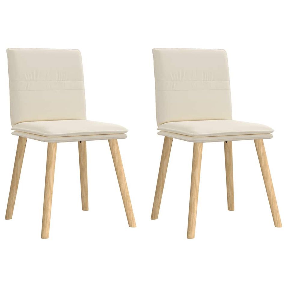 Chaises à manger lot de 2 Lin - Photo n°1