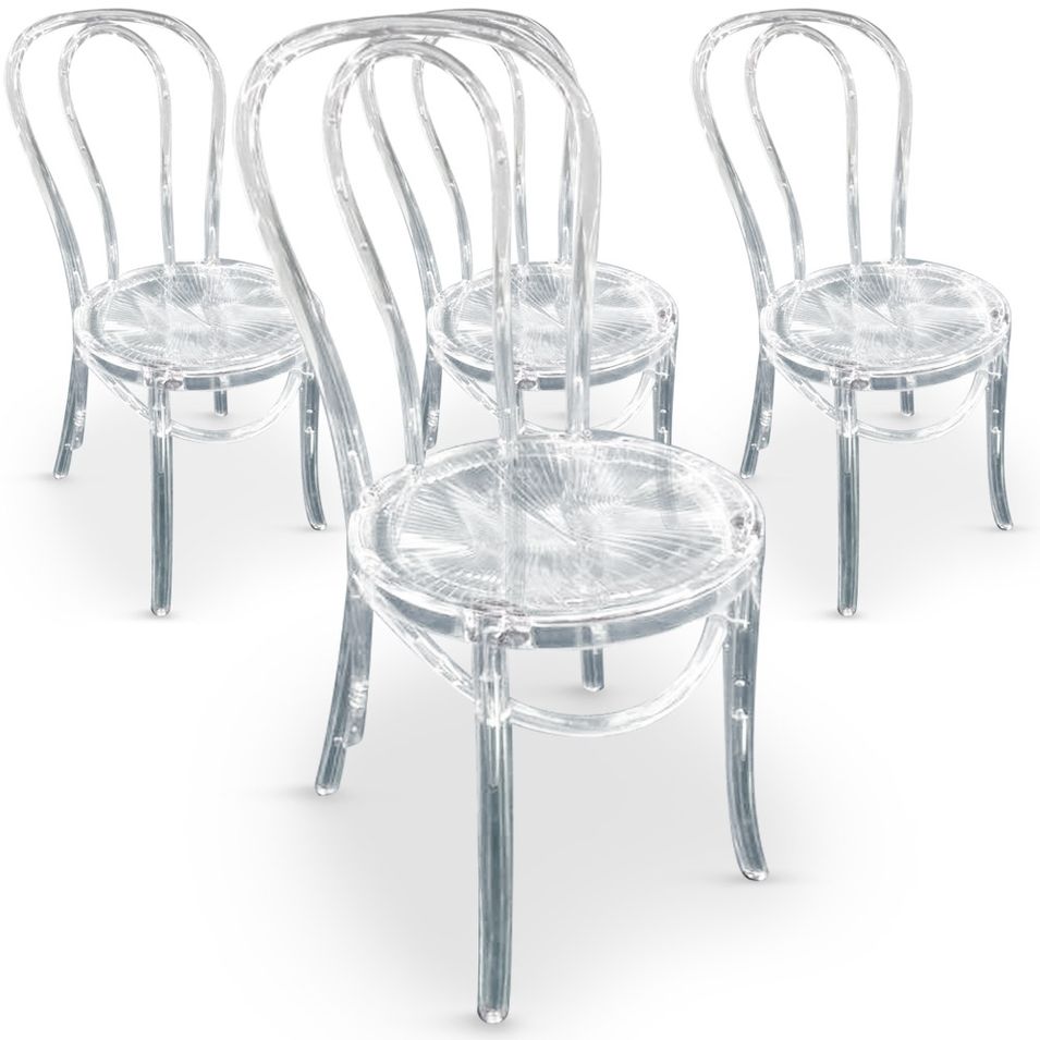 Chaises bistrot Plexi Transparent Coste - Photo n°1