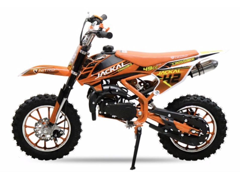 Chakal deluxe 49cc orange 10/10 Dirt bike enfant - Photo n°1