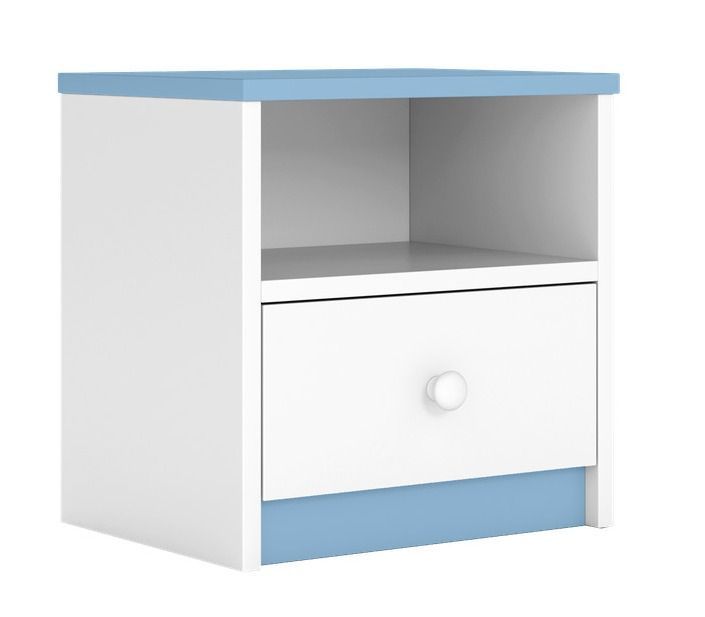 Chevet blanc et bleu Drimy - Photo n°1
