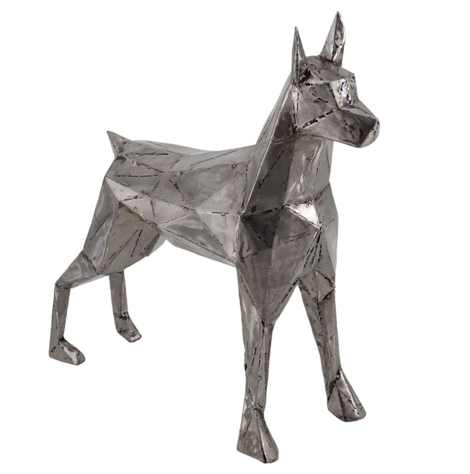 Chien figure décorative en fer LIKO L 65 cm - Photo n°1