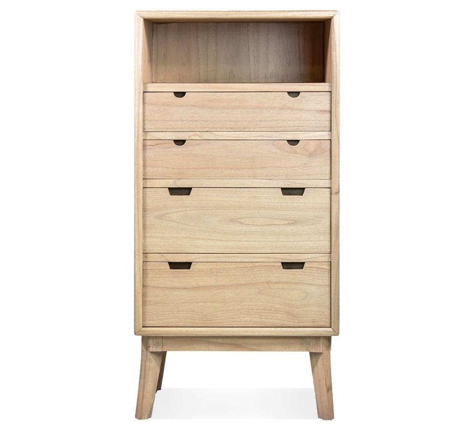 Chiffonnier en bois massif LANDY – Design naturel - Photo n°1