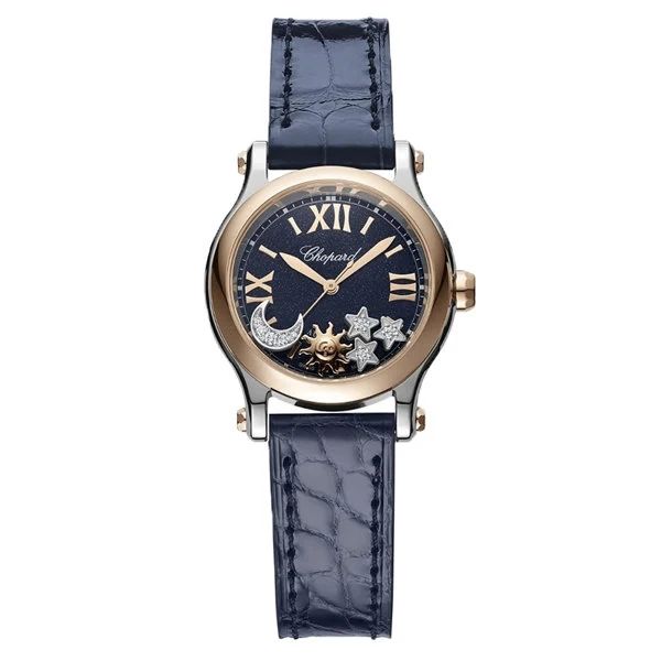Chopard Happy Sport Automatic - Sun Moon And Stars Collection W/diamonds 278573-6027 - Photo n°1