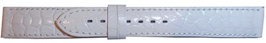 Cinturino In Vera Pelle St. Gocciolino Gold Bianco Mm 22-20 (ansa/horn - Fibbia/buckle) 121060922-20 - Photo n°1
