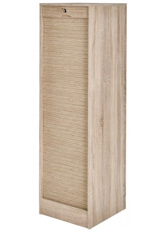 Classeur à rideau chêne naturel Office 140 cm - Photo n°1