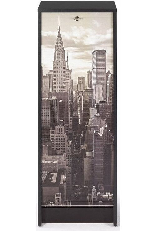 Classeur à rideau noir imprimé New York Boost - Photo n°1