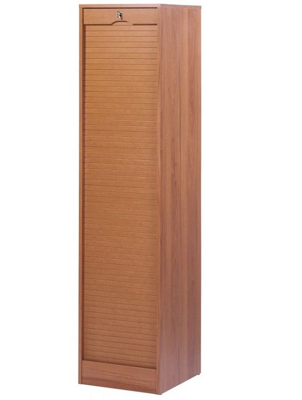 Classeur à rideau OFFICE 172 cm – Armoire haute pour dossiers suspendus avec étagères réglables - Photo n°1