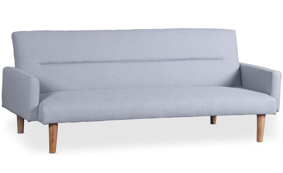 Clic clac 3 places tissu gris clair Bost - Photo n°1