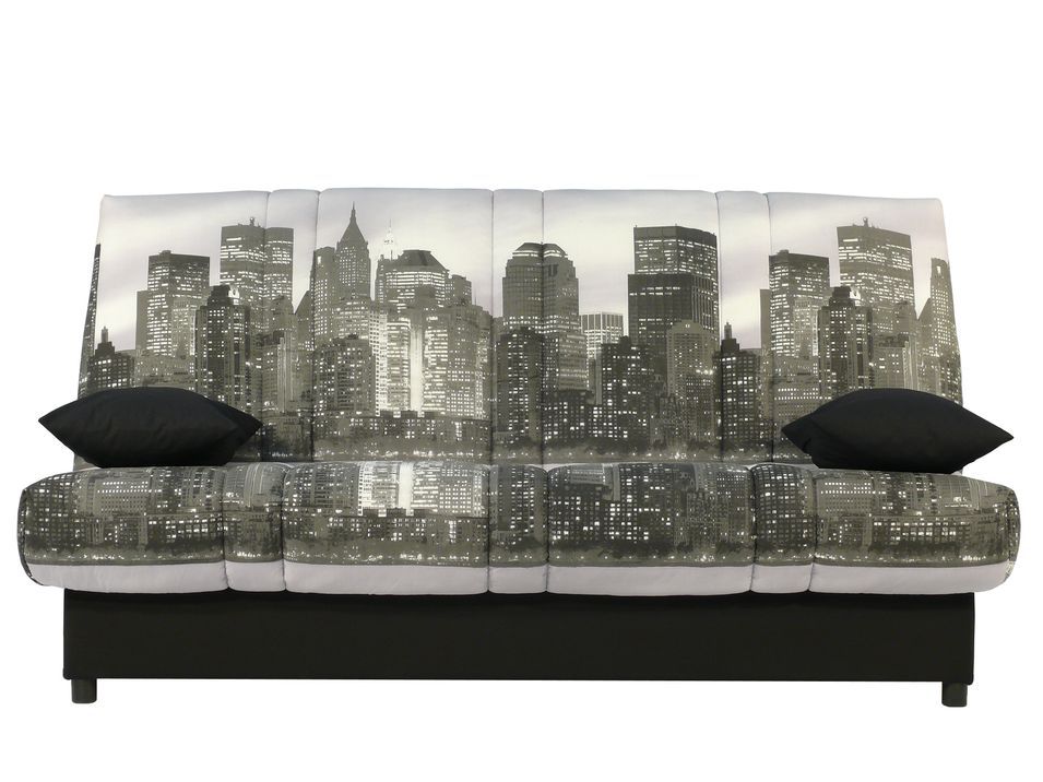 Clic Clac imprimé Manhattan 130x190 cm matelas 11 cm - Photo n°1