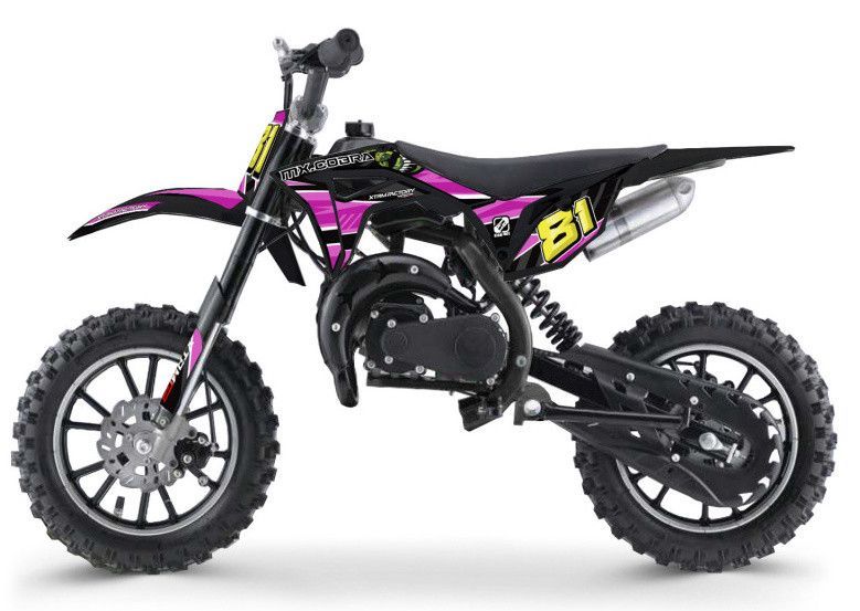 Moto cross enfant 50cc 2 Temps 10/10 rose Kobra - Photo n°1