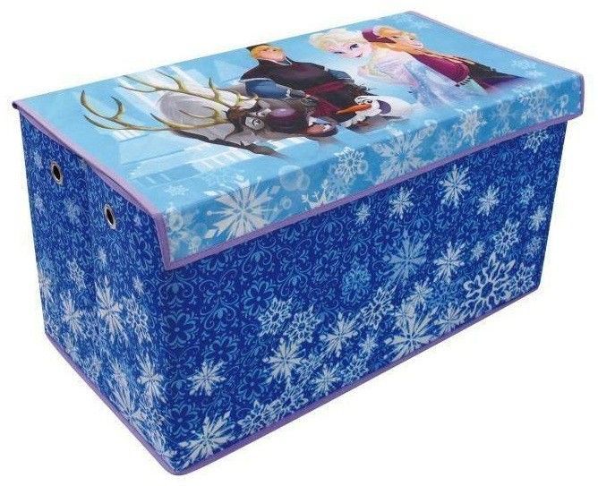 Coffre à jouets pliable avec oeillets Reine des neiges Disney - Photo n°1
