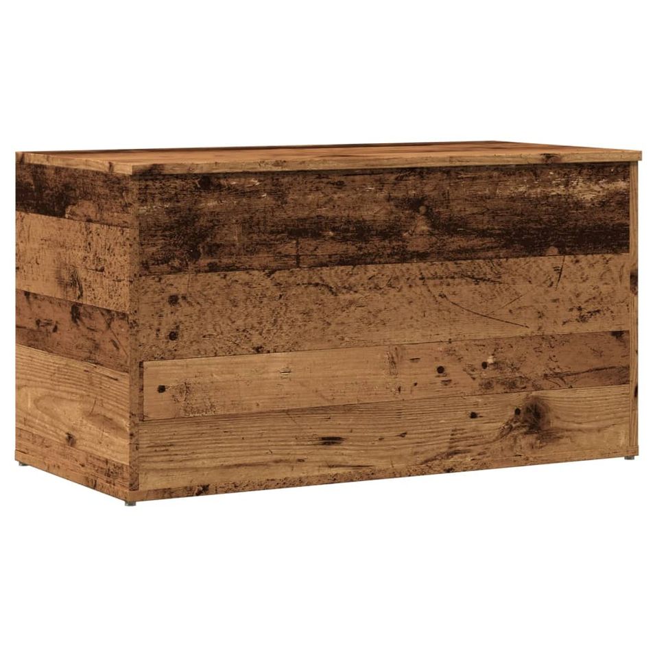 Coffre de rangement en bois Pomy L 84 x H 46 x P 42 cm – Pratique et polyvalent - Photo n°1